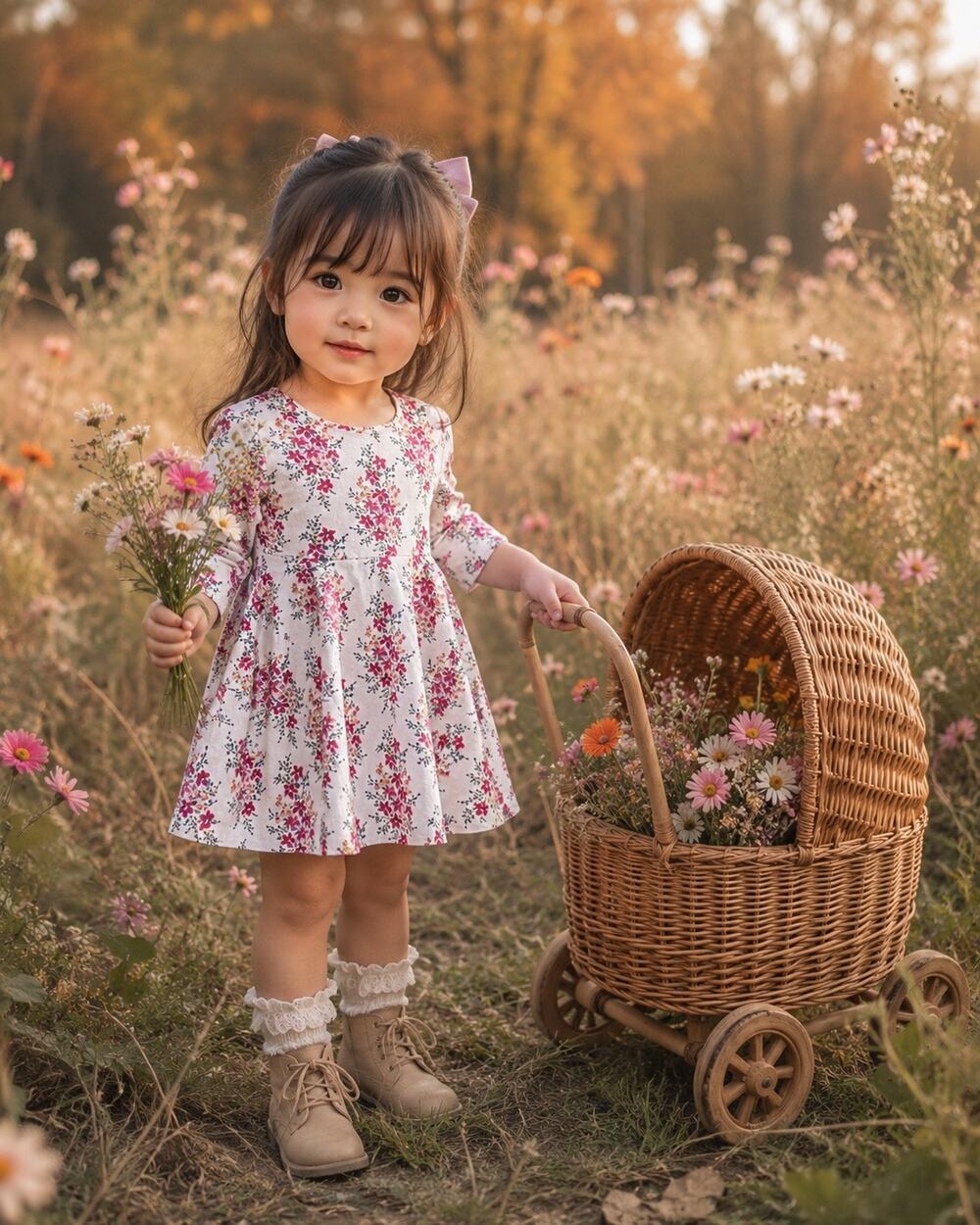 Like New Old Navy Floral Print Swing Dress 2T
